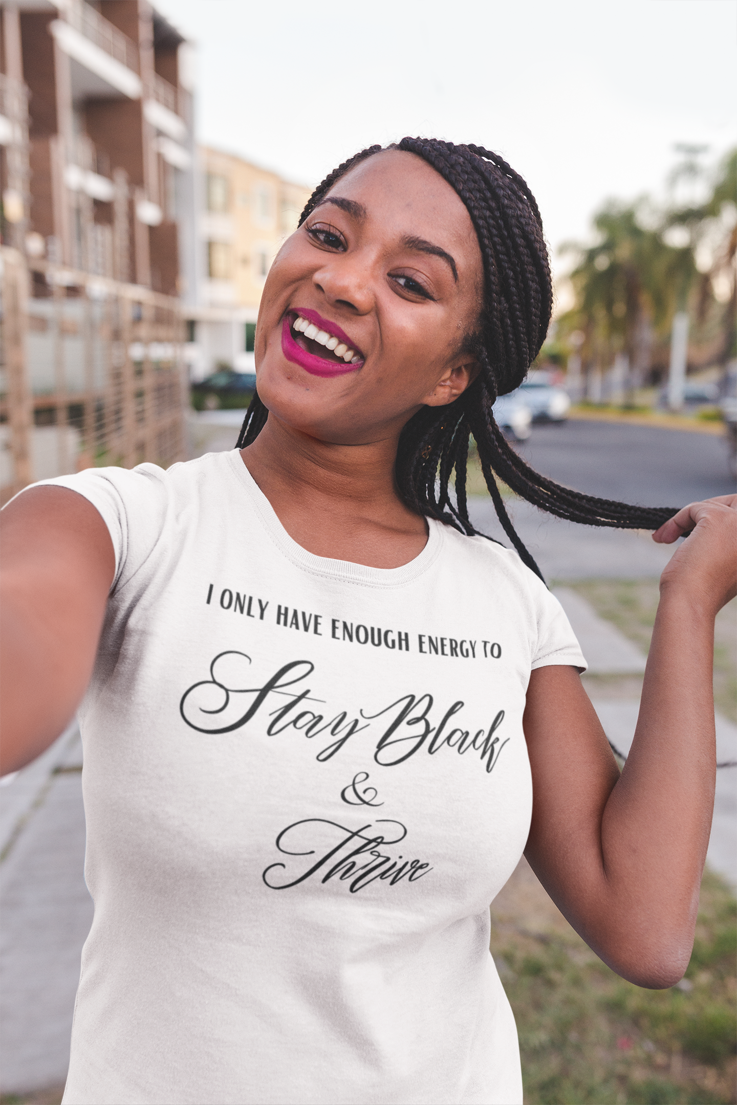 Stay Black & Thrive-I Only Have Enough Energy T-shirt