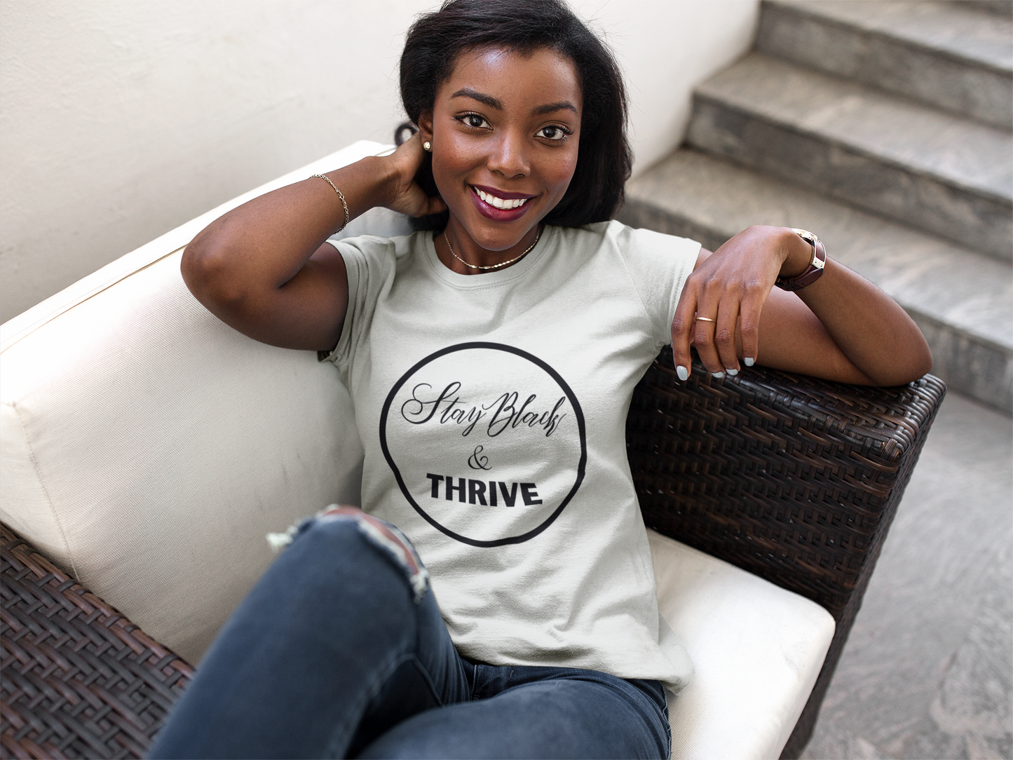 Stay Black & Thrive Logo T-Shirt